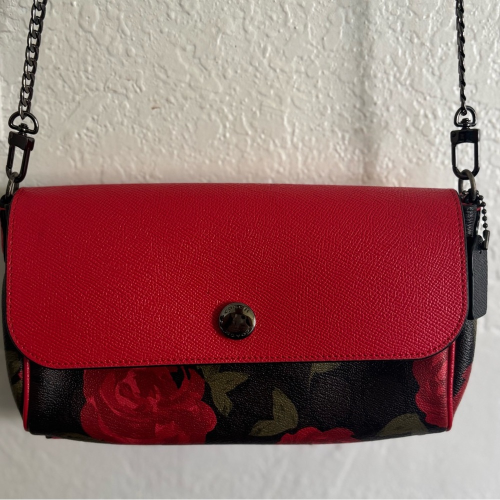 COACH ROSE MONOGRAM CLUTCH - Picture 8 of 12